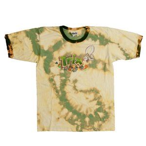 Trix Cereal Shirt Mens Medium Green Custom Bleached